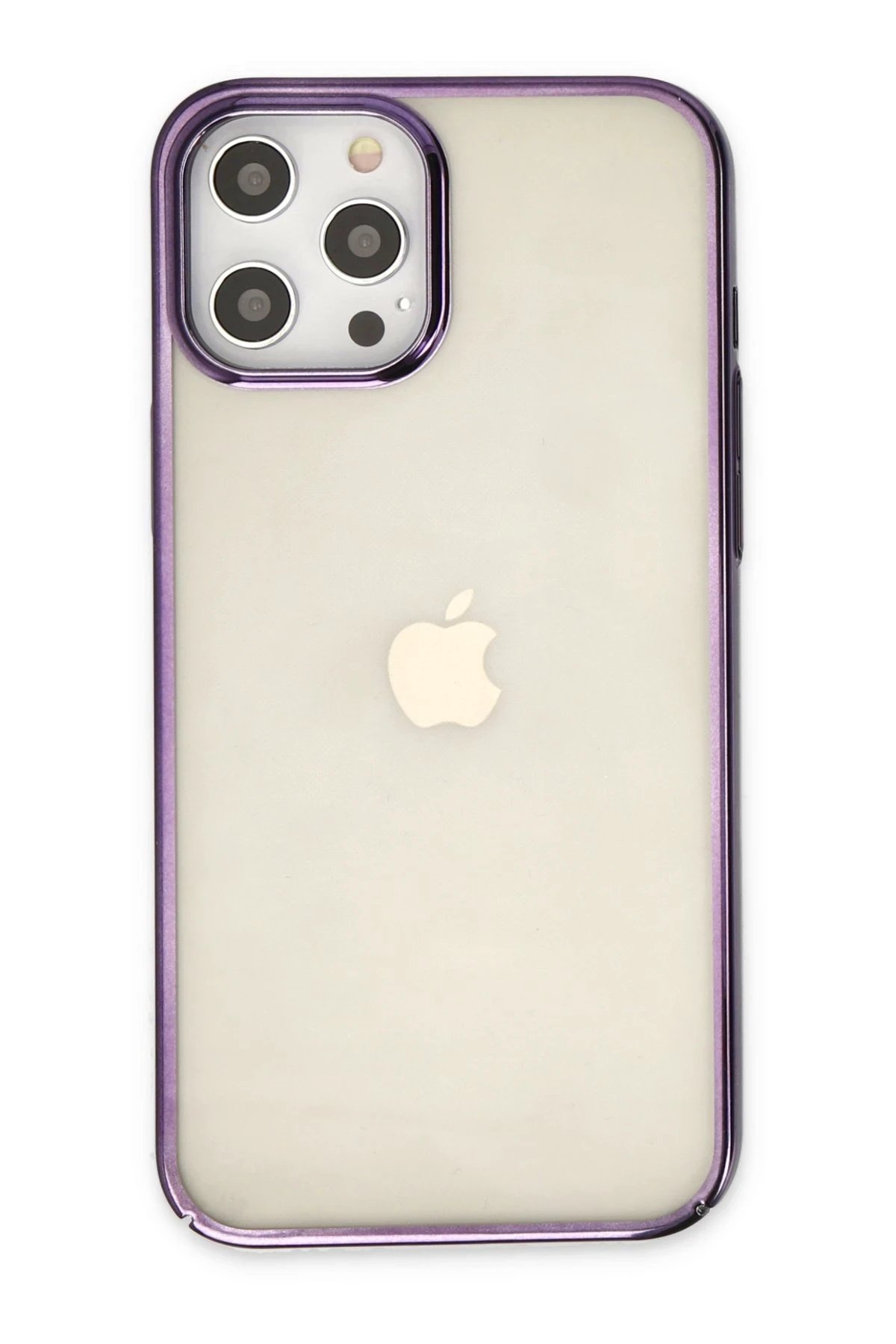 iPhone 12 Pro Max Kılıf Element Silikon - Mor-(5796)