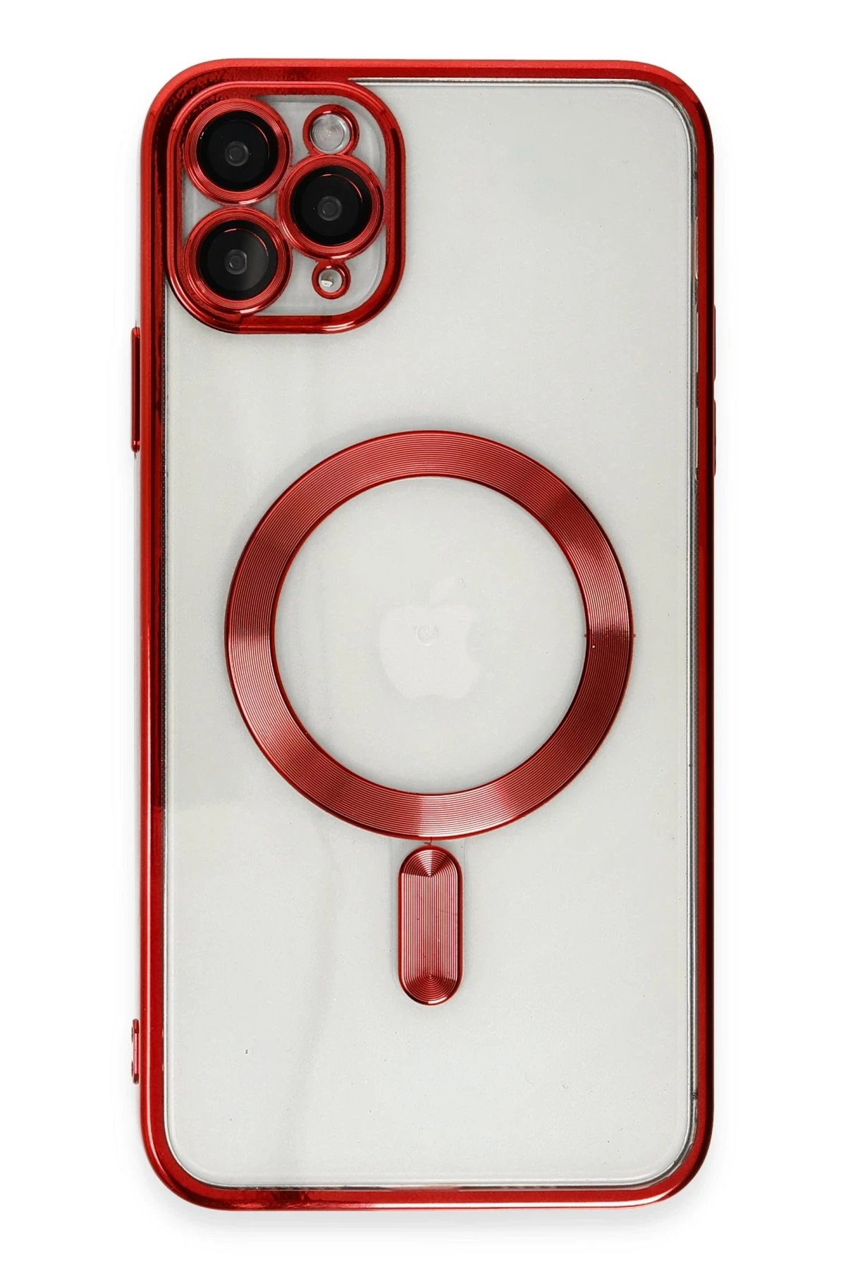 iPhone 11 Pro Max Kılıf Kross Magneticsafe Kapak - Kırmızı-(5796)