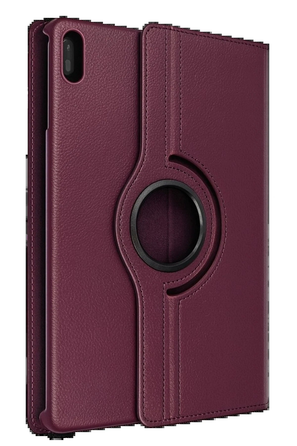 Huawei MatePad 11 10.9 360 Tablet Deri Kılıf - Mürdüm-(5796)