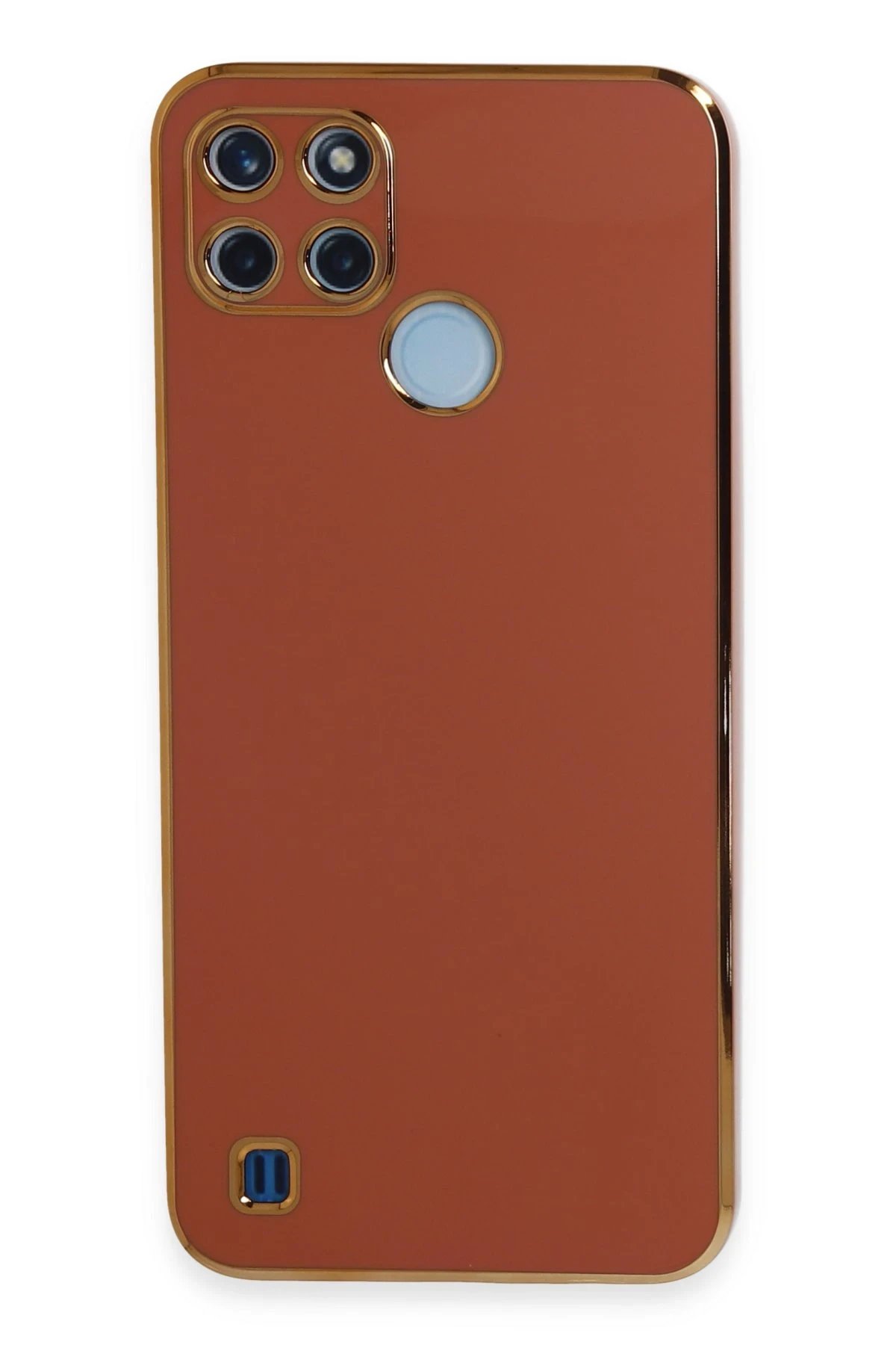 Realme C25Y Kılıf Volet Silikon - Kırmızı-(5796)