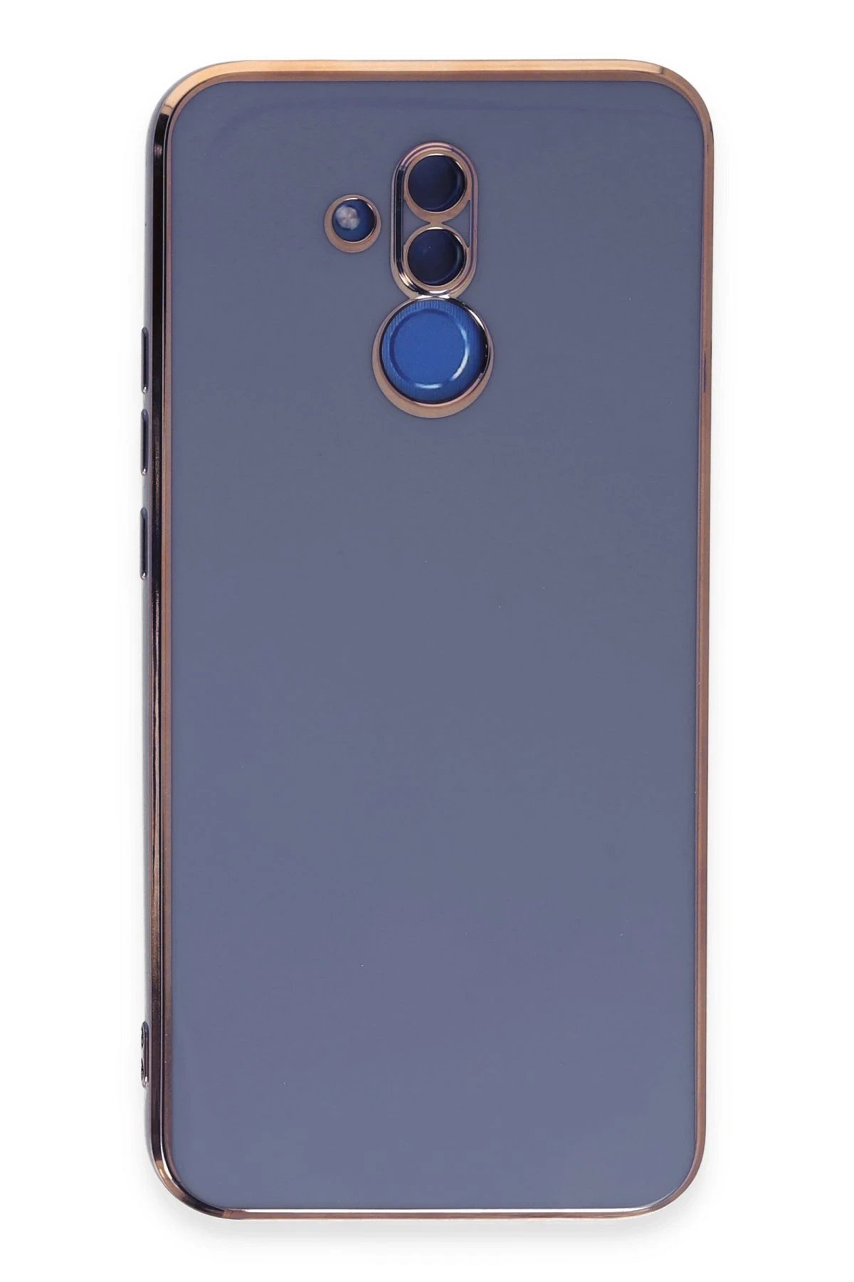 Huawei Mate 20 Lite Kılıf Volet Silikon - Mavi-(5796)