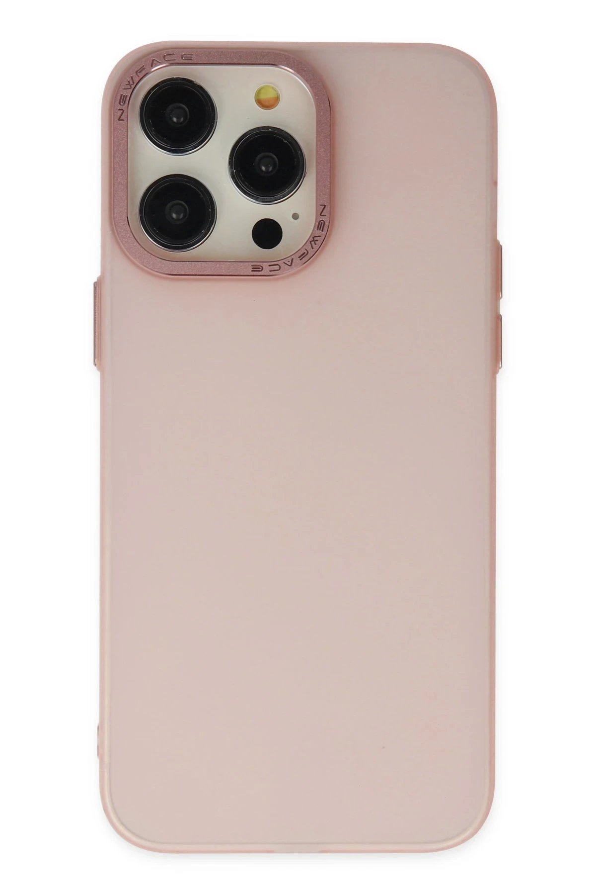 iPhone 13 Pro Max Kılıf Modos Metal Kapak - Pembe-(5796)