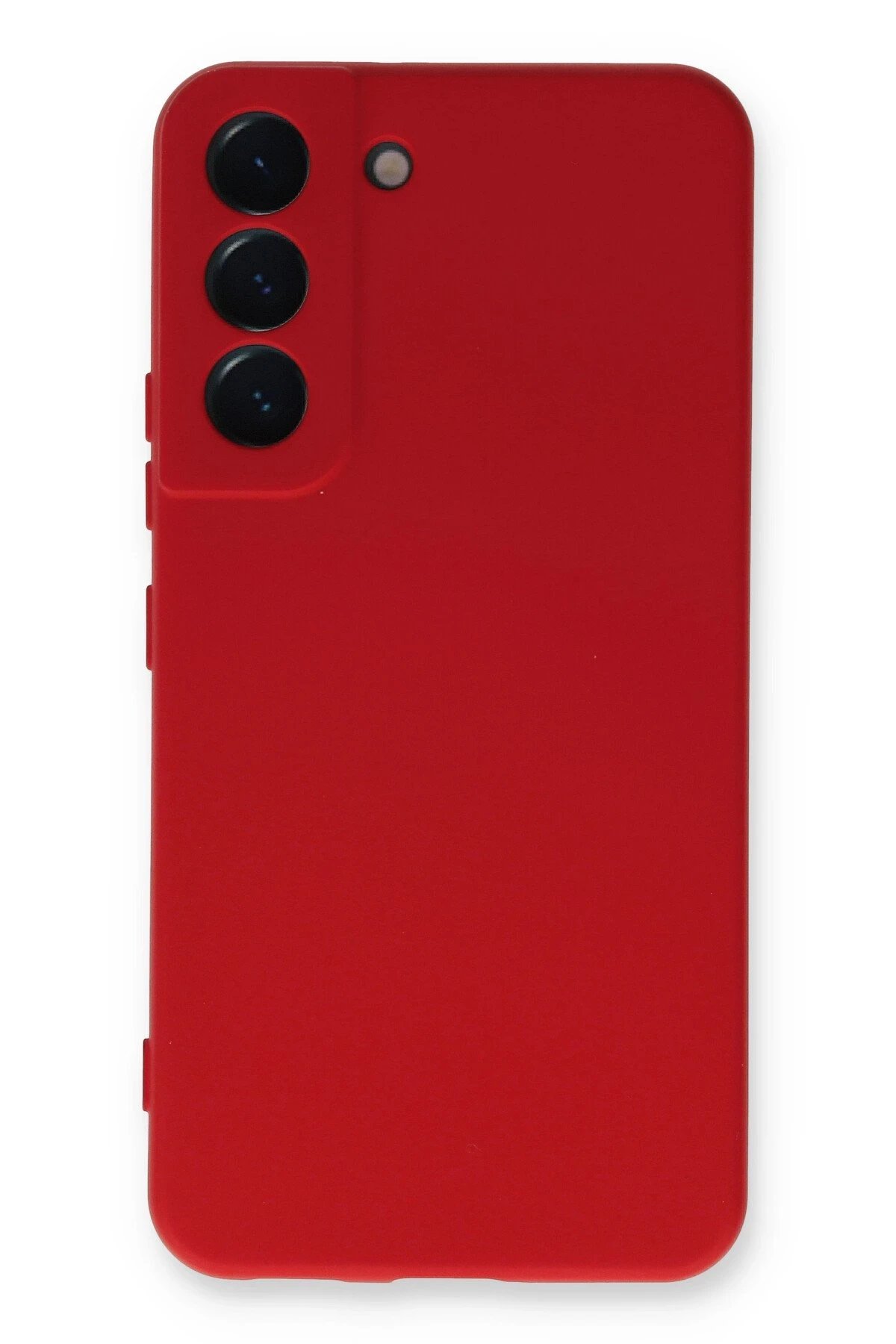 Samsung Galaxy S23 Plus Kılıf Nano içi Kadife Silikon - Kırmızı-(5796)