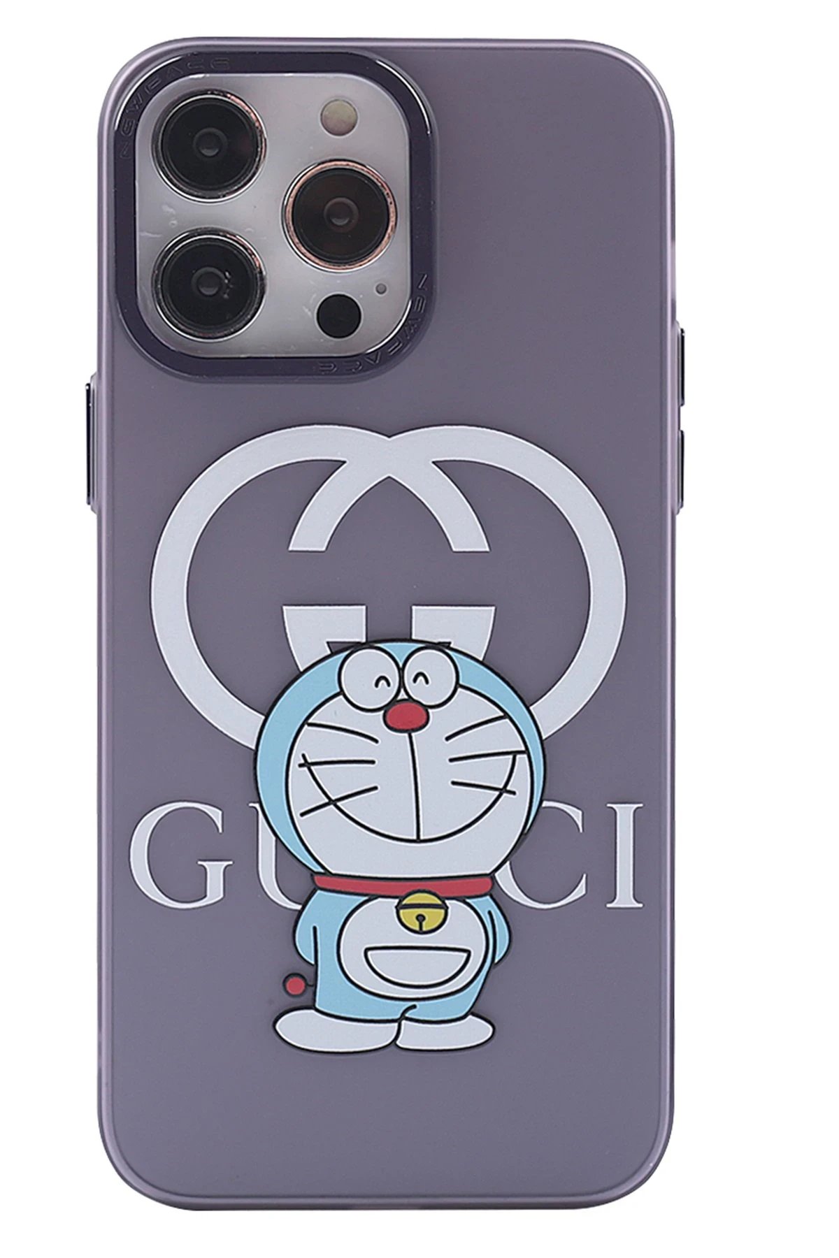 iPhone 13 Pro Kılıf Prada Desenli Kapak - Prada Mor - 3-(5796)