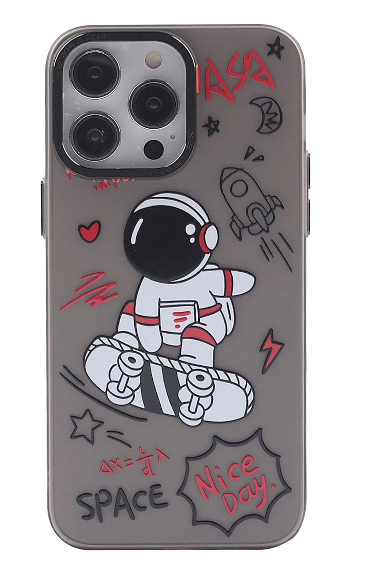 iPhone 13 Pro Max Kılıf Prada Desenli Kapak - Prada Siyah - 1-(5796)