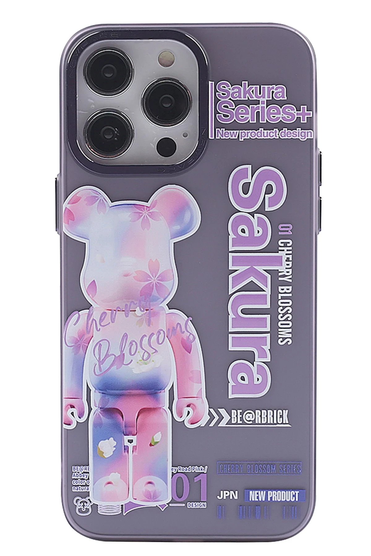 iPhone 14 Pro Kılıf Prada Desenli Kapak - Prada Mor - 1-(5796)