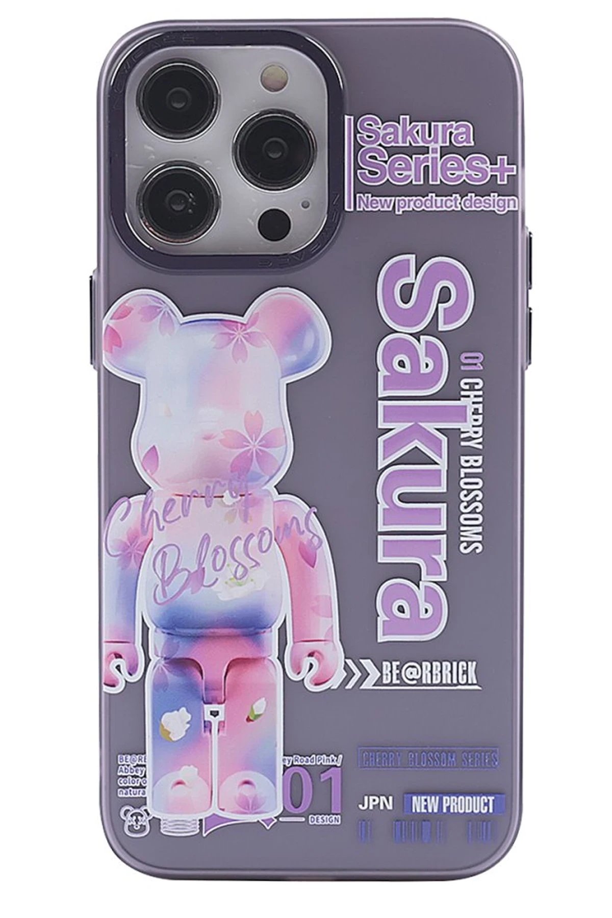 iPhone 14 Pro Max Kılıf Prada Desenli Kapak - Prada Mor - 1-(5796)