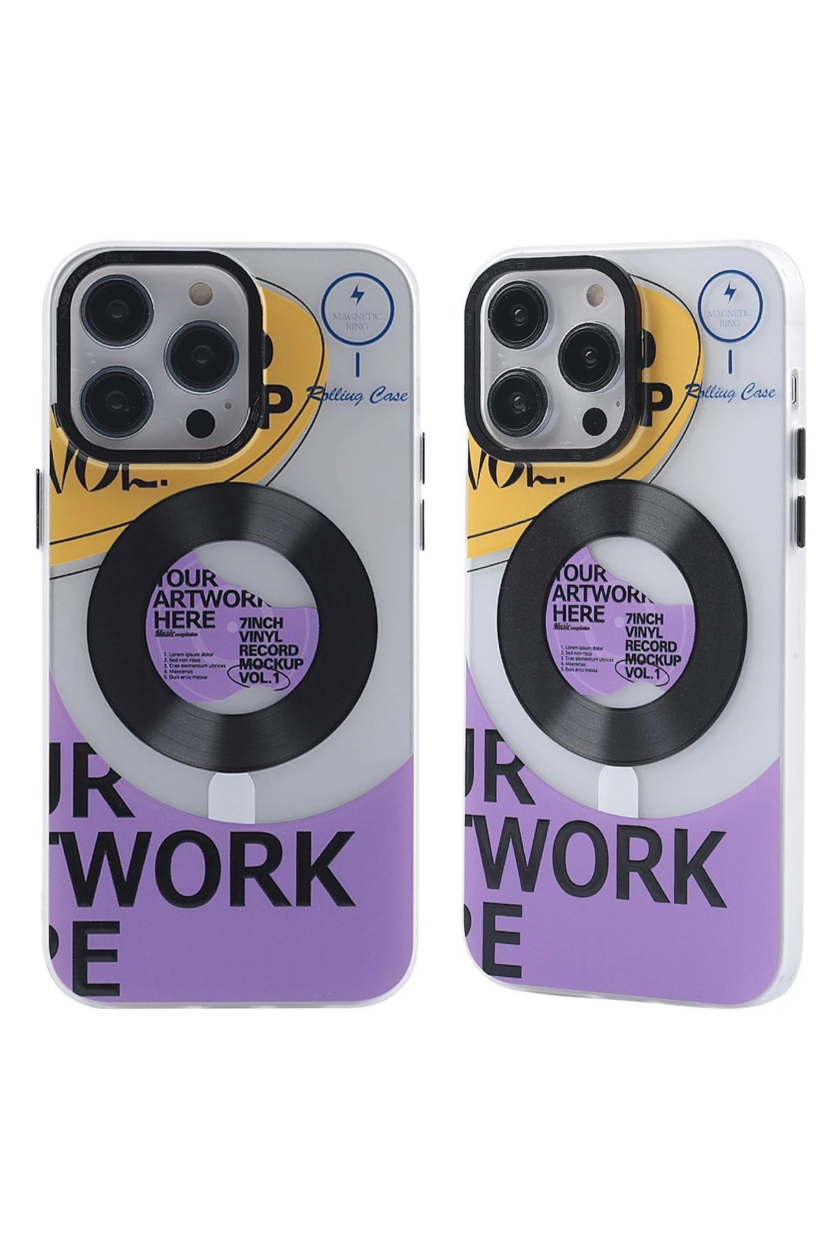 iPhone 13 Pro Kılıf Apollo Magneticsafe Desenli Kapak - Apollo Şeffaf - 6-(5796)