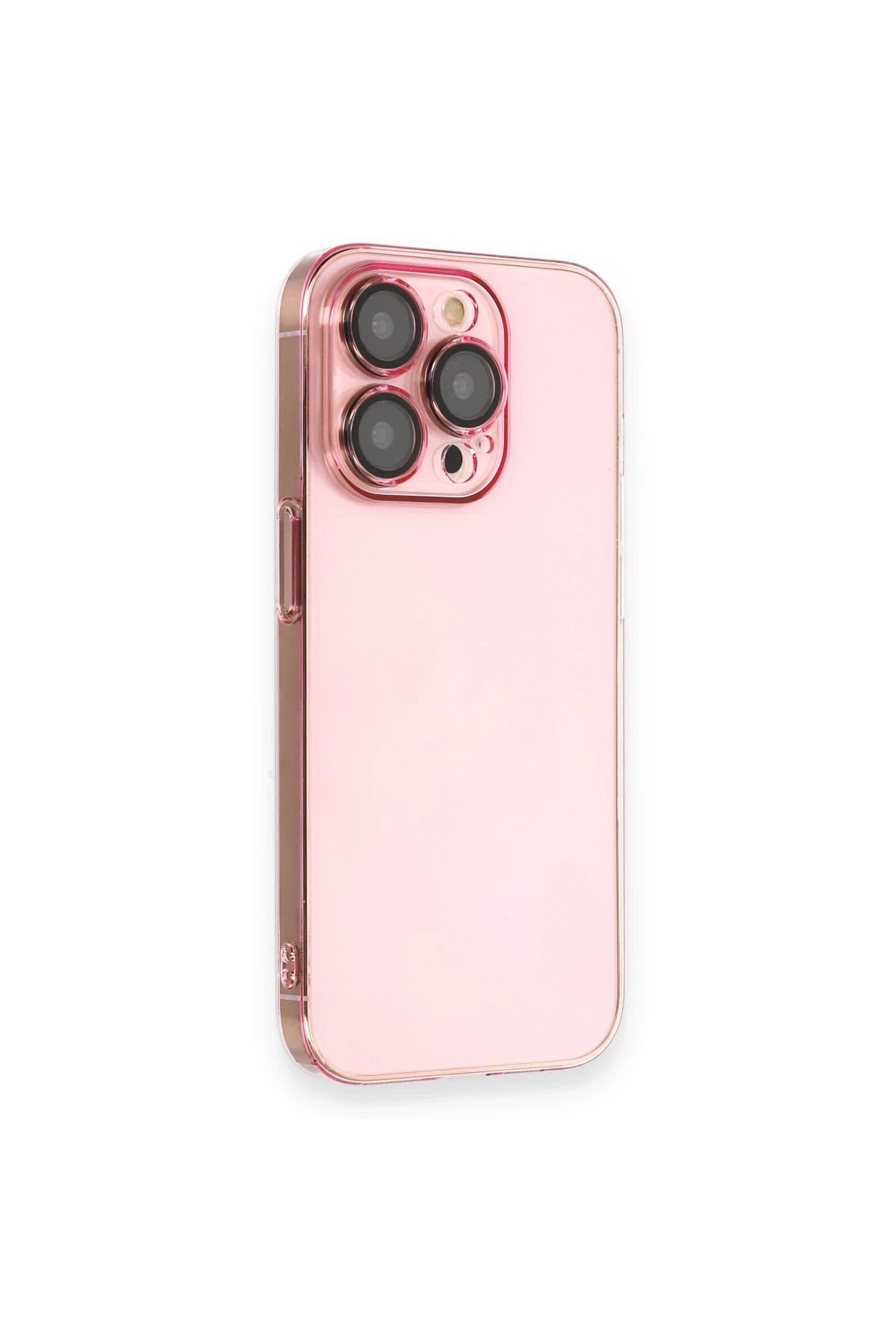 iPhone 13 Pro Kılıf Armada Lensli Kapak - Rose Gold-(5796)