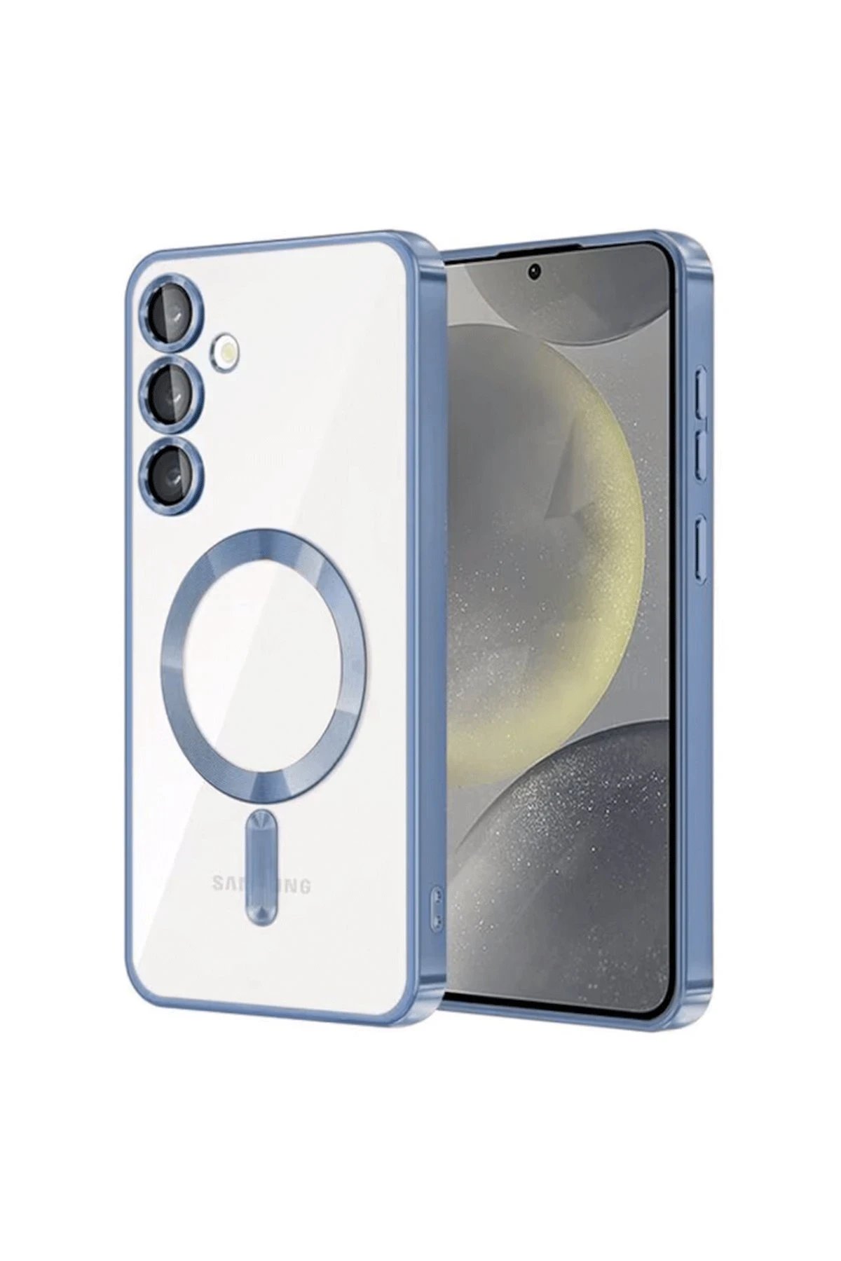 Samsung Galaxy S23 Kılıf Kross Magneticsafe Kapak - Sierra Blue-(5796)