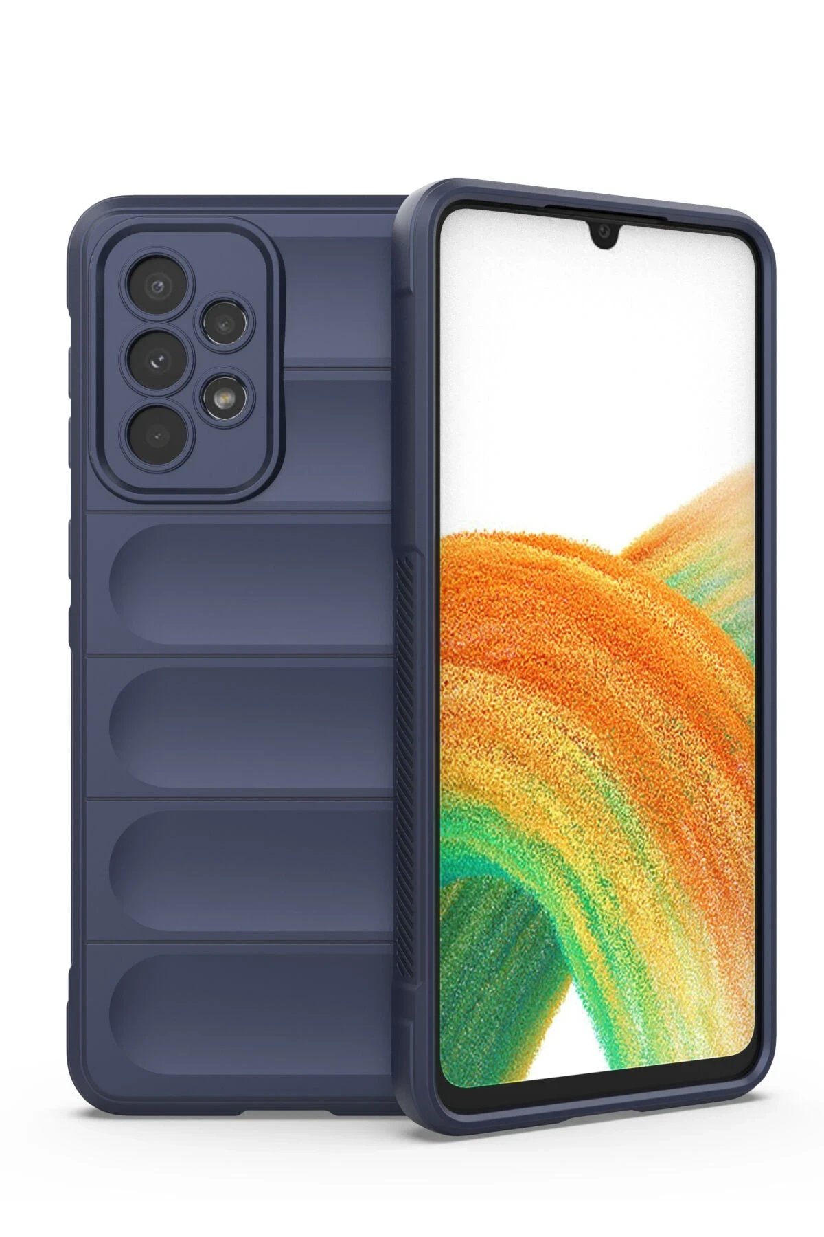 Samsung Galaxy A33 5G Kılıf Optimum Silikon - Lacivert-(5796)