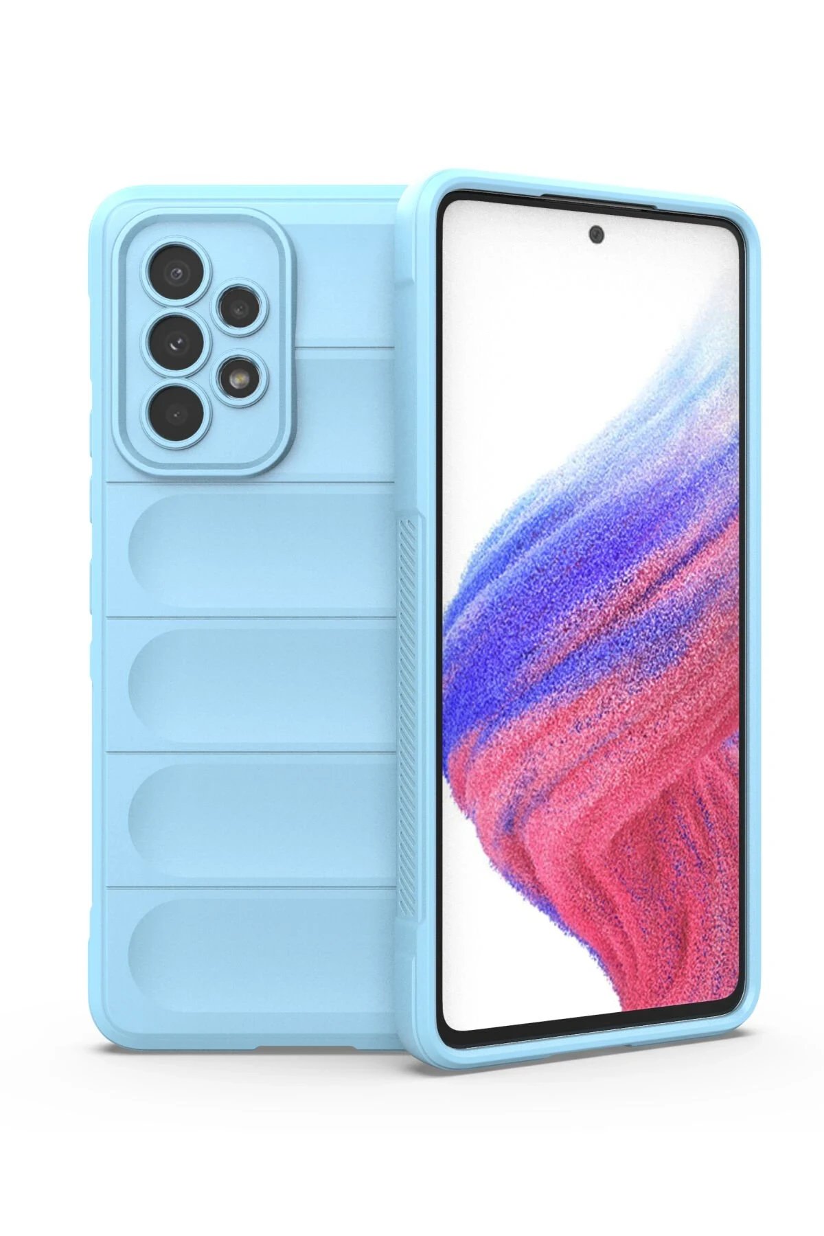 Samsung Galaxy A53 5G Kılıf Optimum Silikon - Sky Blue-(5796)