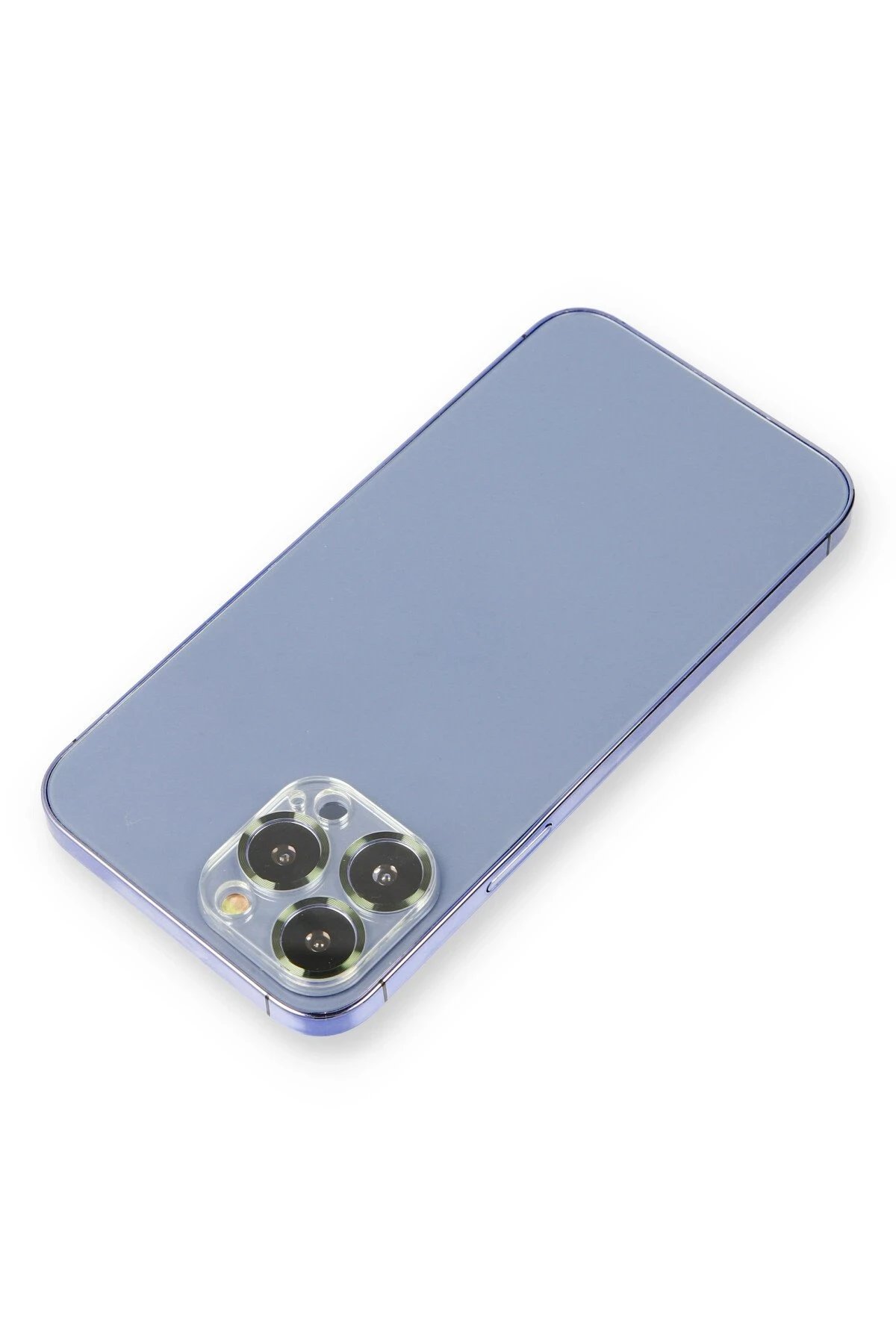 iPhone 13 Pro Metal Kamera Lens Koruma Cam - Koyu Yeşil-(5796)