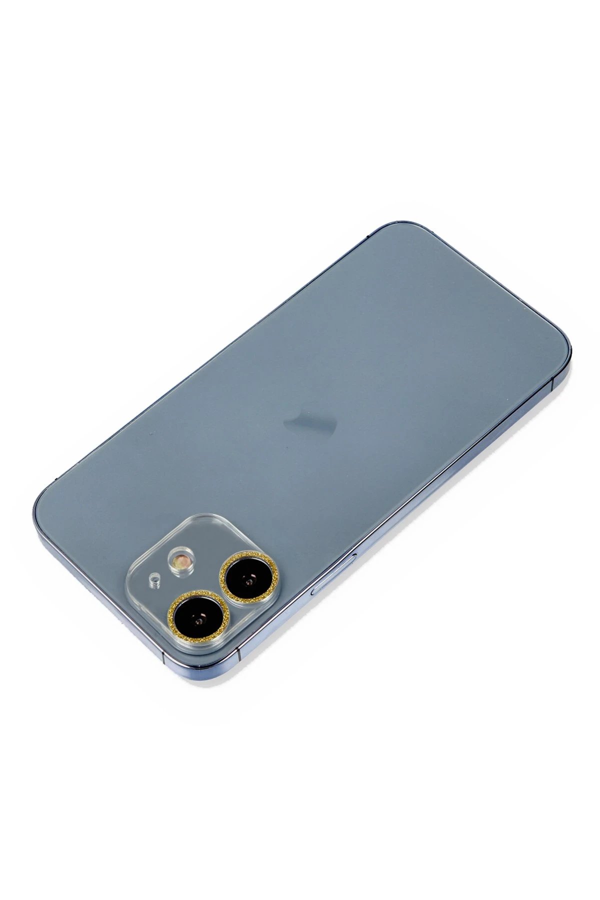 iPhone 12 Shine Kamera Lens Koruma Cam - Gold-(5796)