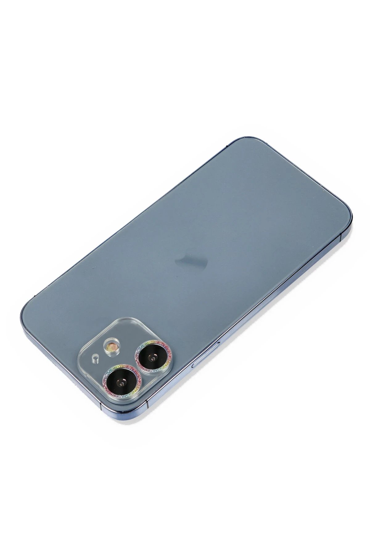 iPhone 12 Mini Shine Kamera Lens Koruma Cam - Rainbow-(5796)