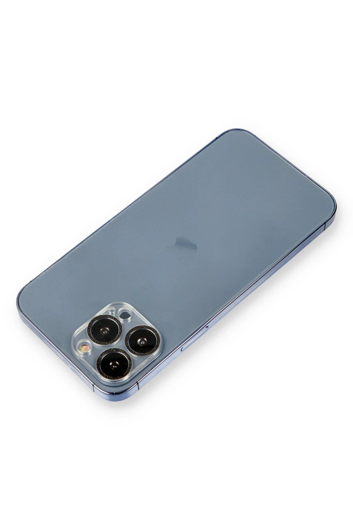 iPhone 12 Pro Max Shine Kamera Lens Koruma Cam - Siyah-(5796)