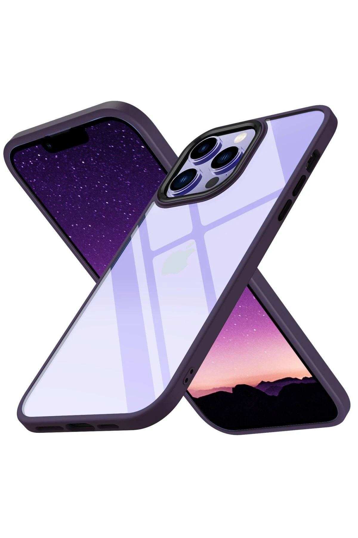 iPhone 13 Pro Max Kılıf Power Silikon - Mor-(5796)