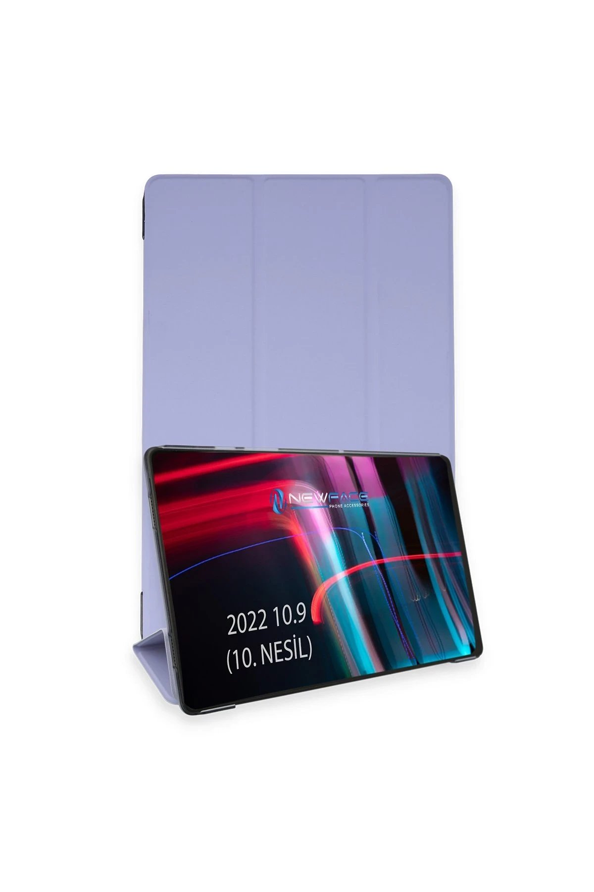 iPad 2022 10.9 (10.nesil) Kılıf Tablet Smart Kılıf - Lila-(5796)