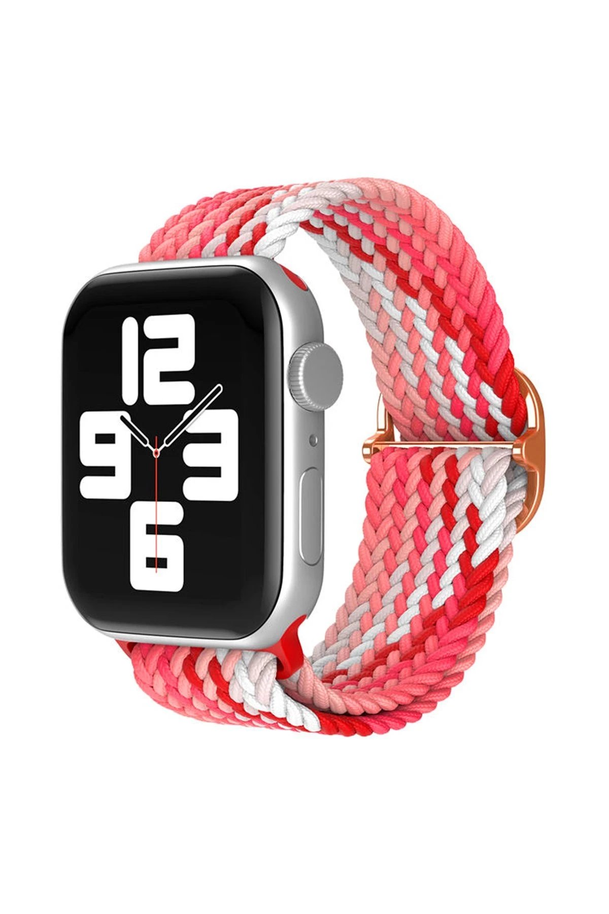 Apple Watch 38mm Star Kordon - Pembe-Kırmızı-(5796)