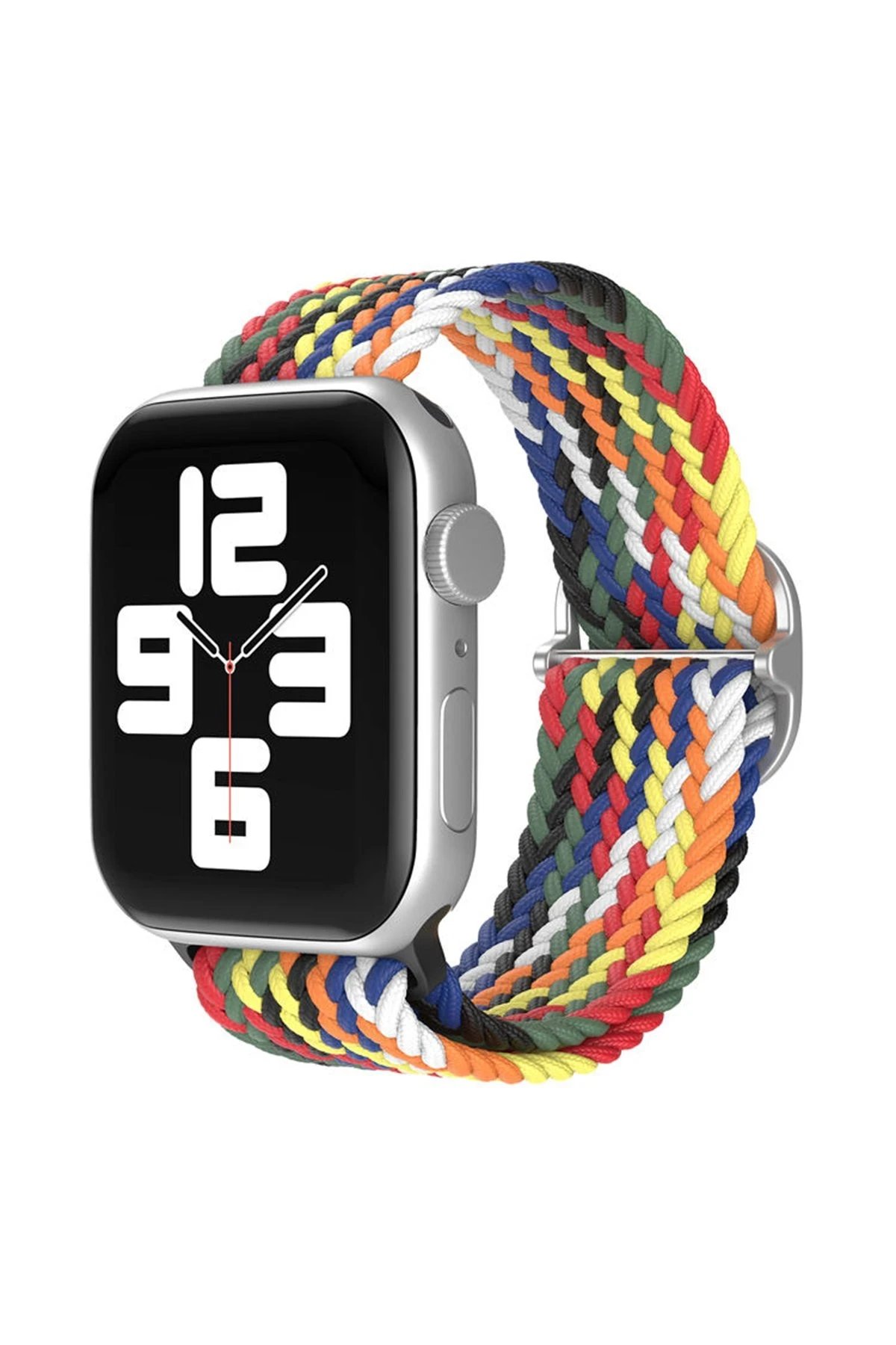 Apple Watch 42mm Star Kordon - Gökkuşağı 1-(5796)