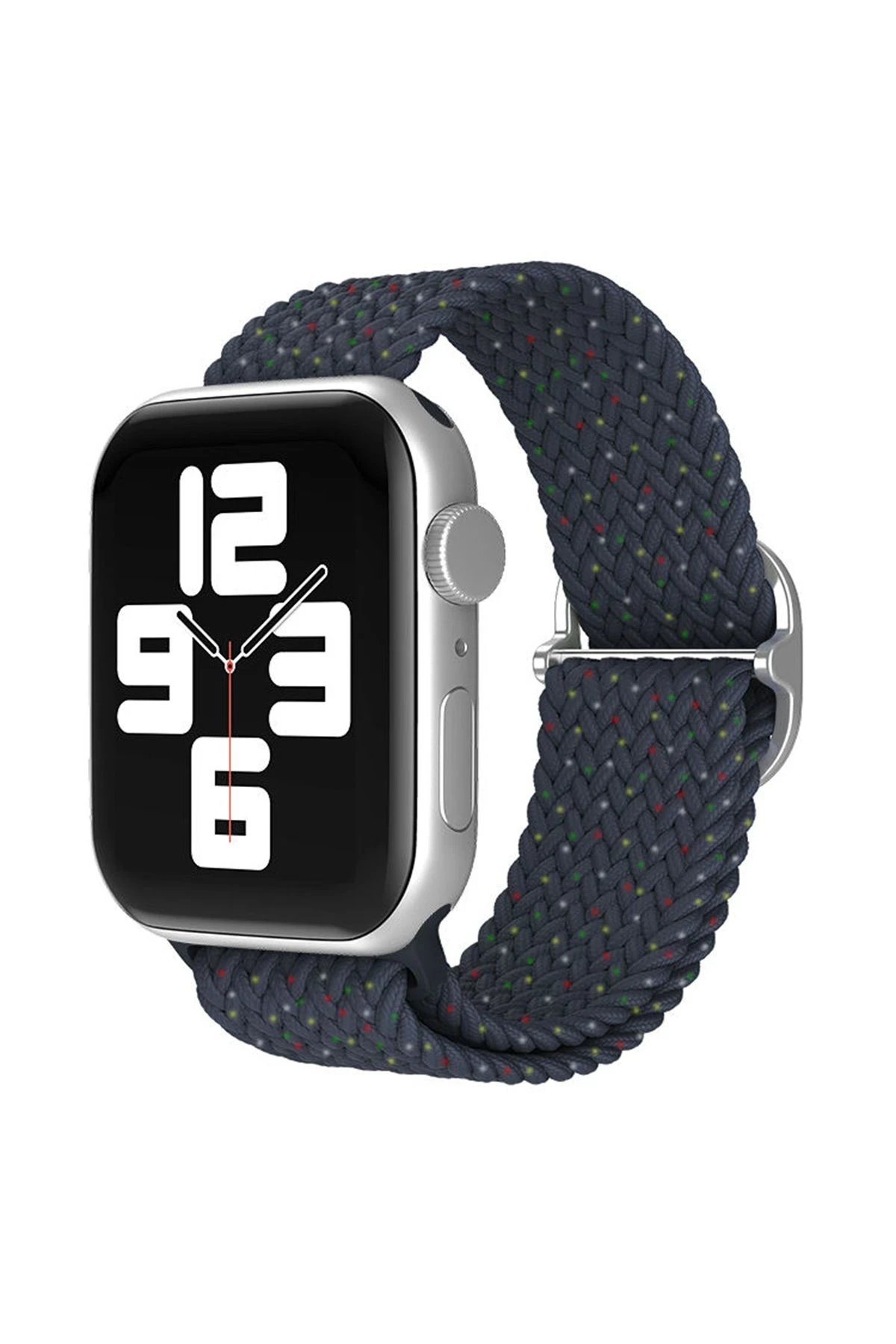 Apple Watch 42mm Star Kordon - Benekli Lacivert-(5796)