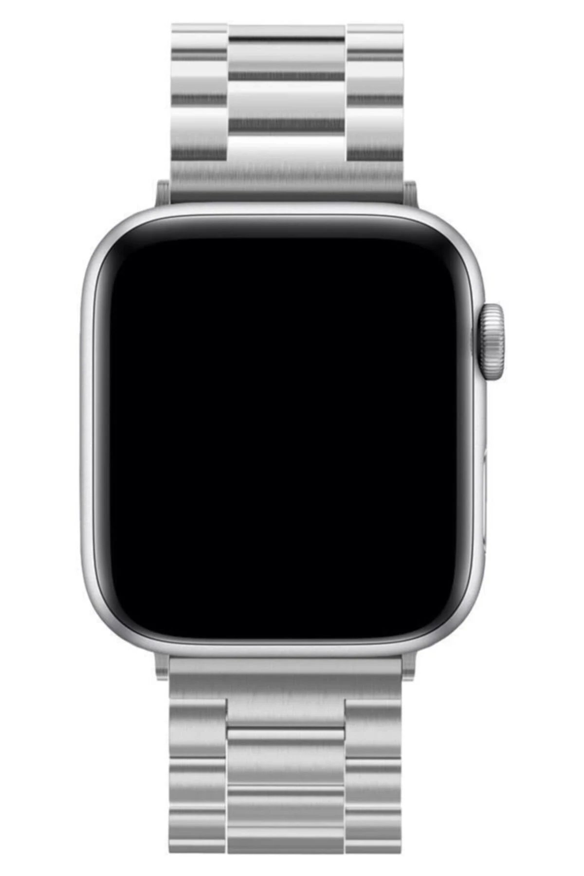 Apple Watch 42mm Metal Baklalı Kordon - Gümüş-(5796)