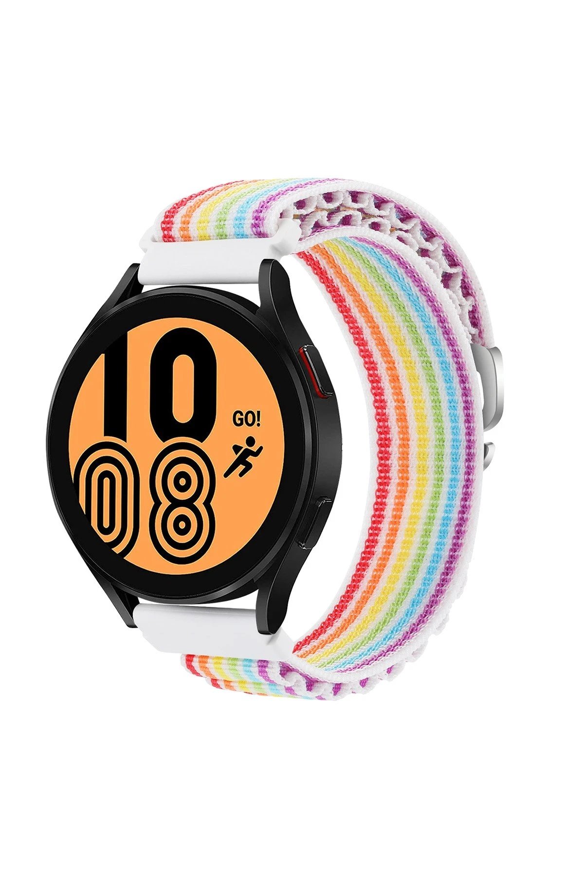 Watch 20mm KR410 Kumaş Kordon - Gökkuşağı-(5796)