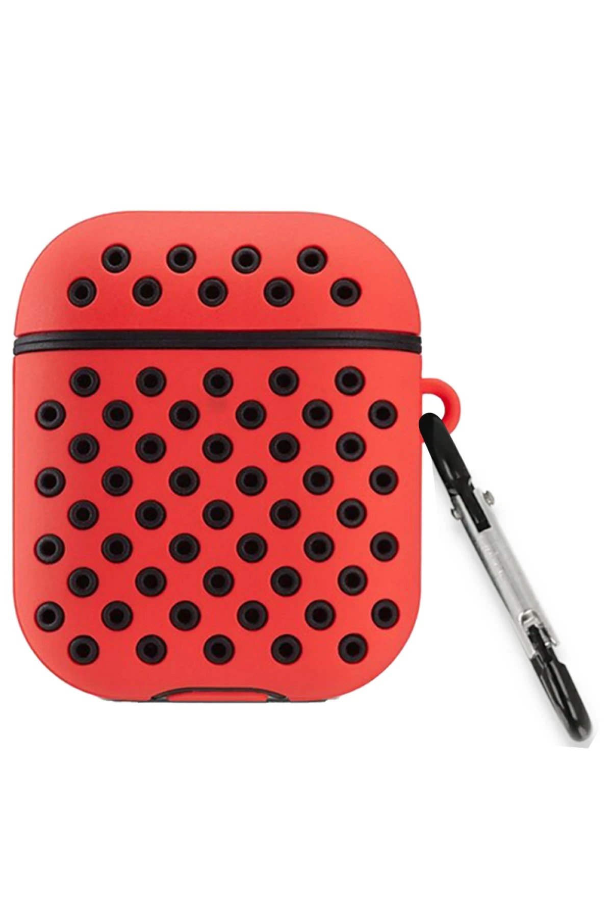 Airpods 3 (3.nesil) Spor Delikli Kılıf - Kırmızı-Siyah-(5796)