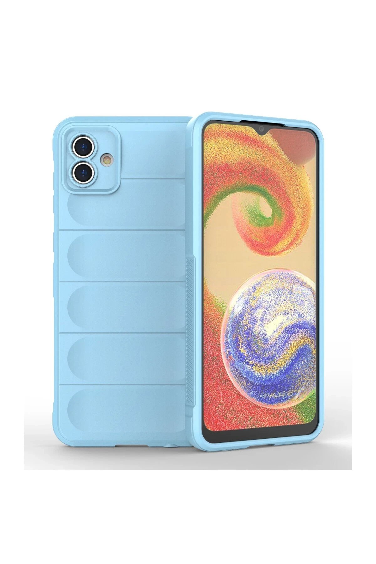 Samsung Galaxy A04E Kılıf Optimum Silikon - Sky Blue-(5796)