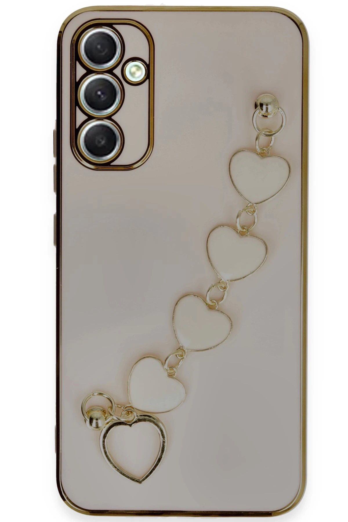 Samsung Galaxy A34 5G Kılıf Esila Silikon - Pudra-(5796)