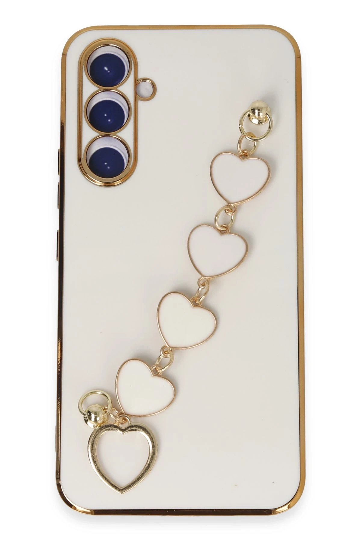 Samsung Galaxy A54 5G Kılıf Esila Silikon - Beyaz-(5796)