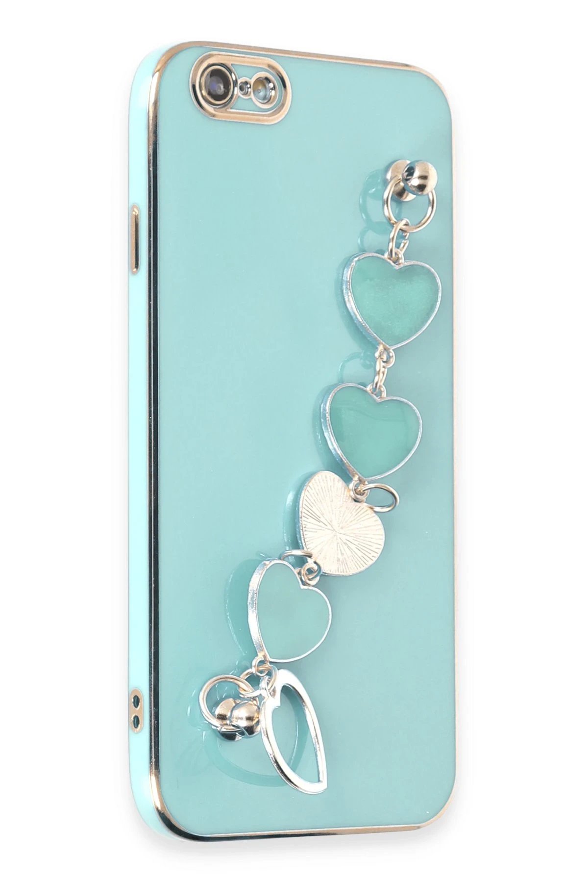 iPhone 6 Kılıf Esila Silikon - Su Yeşili-(5796)