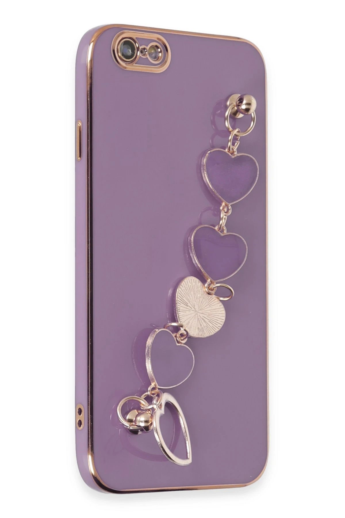 iPhone 6 Kılıf Esila Silikon - Mor-(5796)