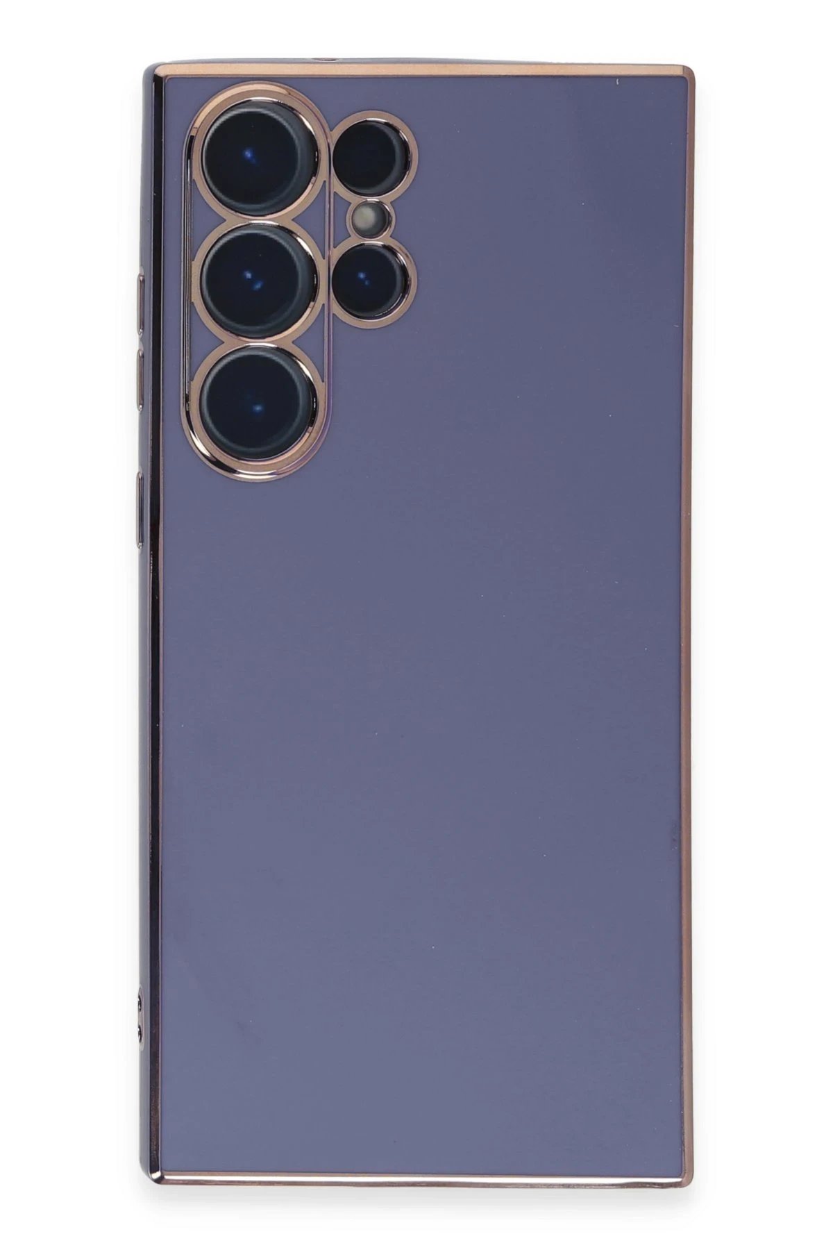 Samsung Galaxy S23 Ultra Kılıf Volet Silikon - Mavi-(5796)