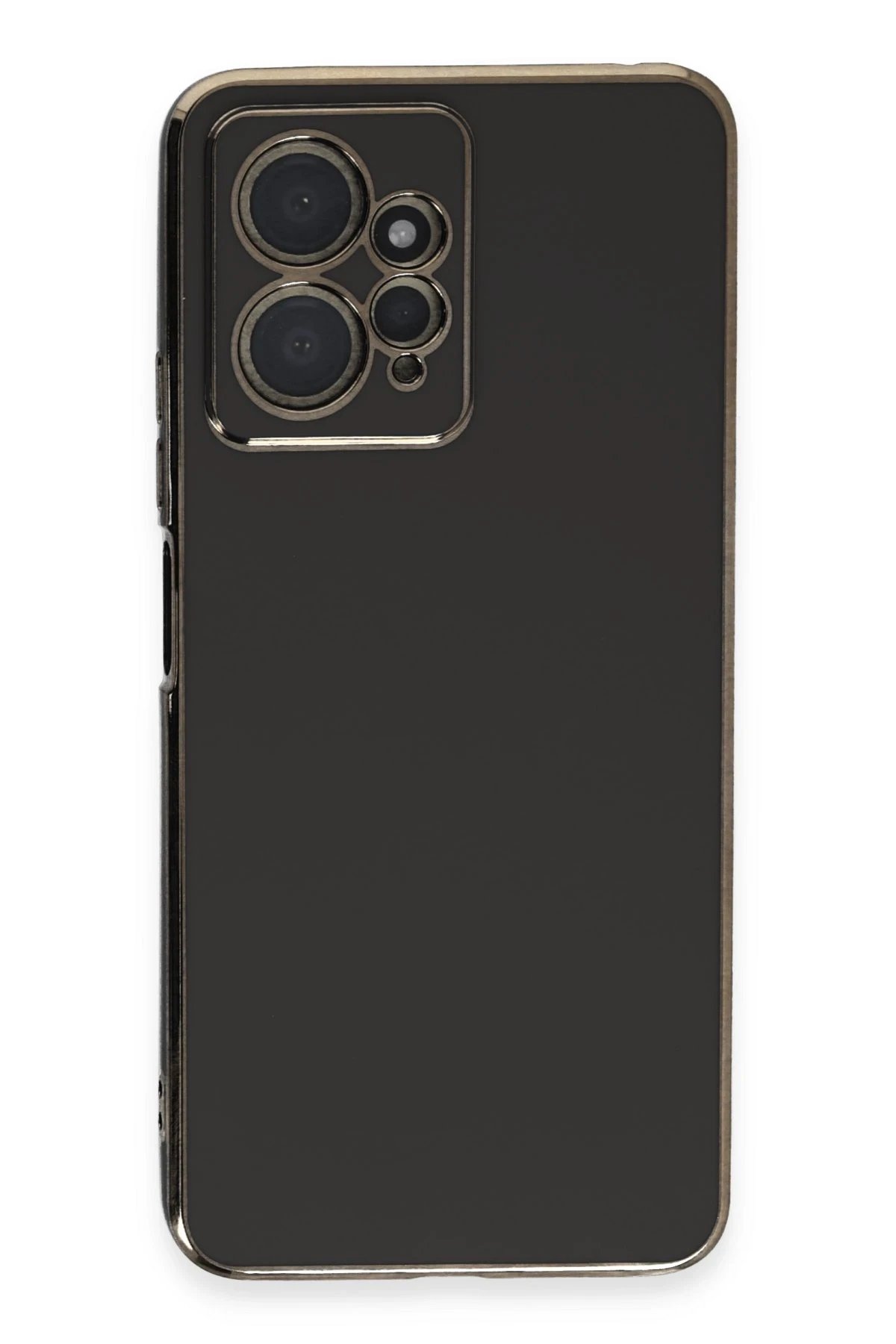 Xiaomi Redmi Note 12 4G Kılıf Volet Silikon - Siyah-(5796)