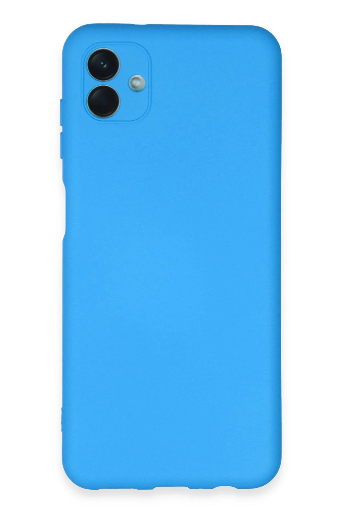 Samsung Galaxy A04E Kılıf Nano içi Kadife Silikon - Mavi-(5796)