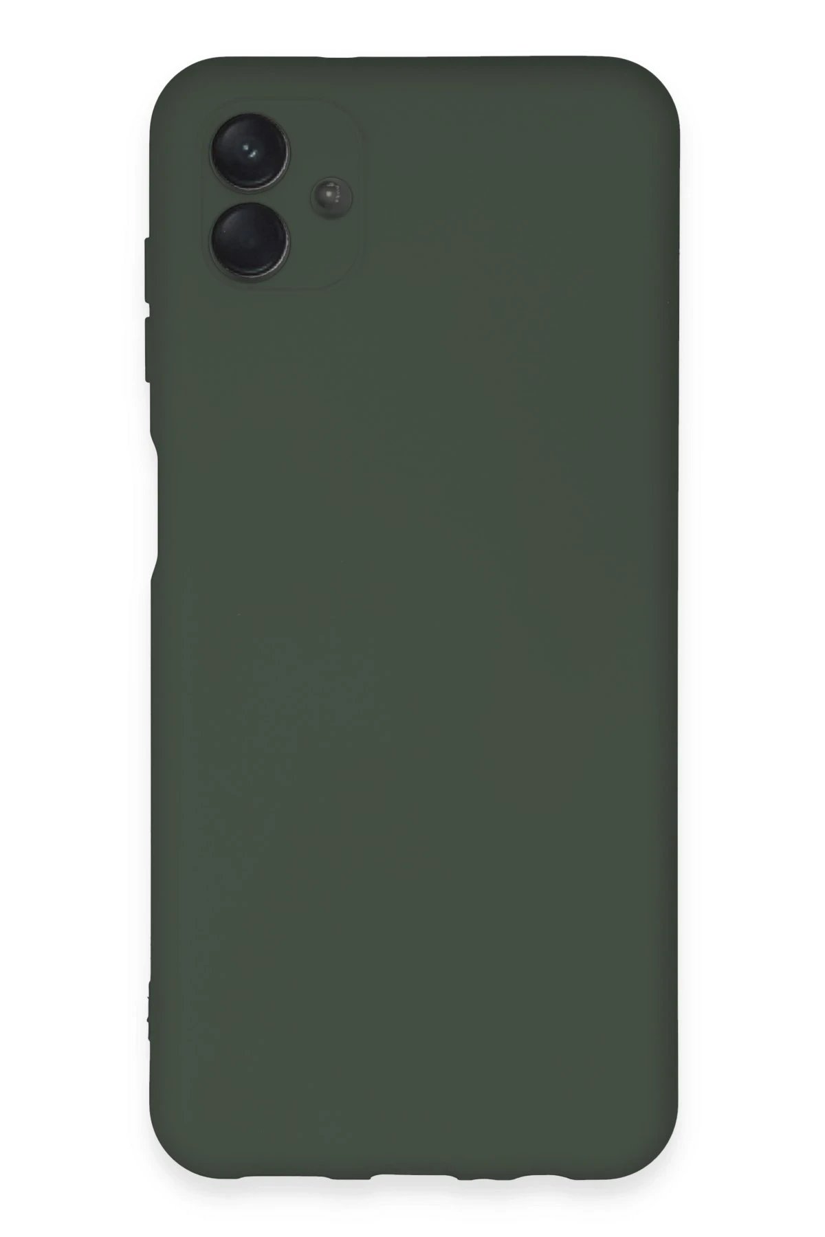 Samsung Galaxy A04E Kılıf Nano içi Kadife Silikon - Koyu Yeşil-(5796)