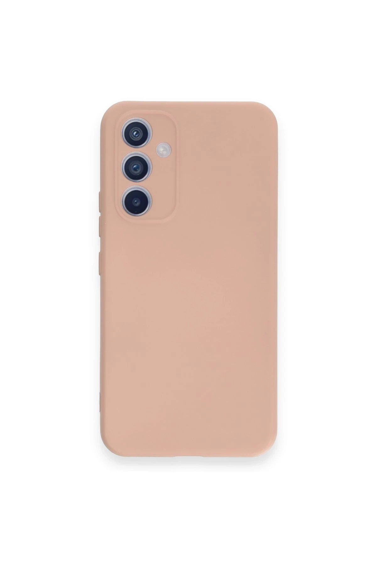 Samsung Galaxy A54 5G Kılıf Nano içi Kadife Silikon - Pudra-(5796)