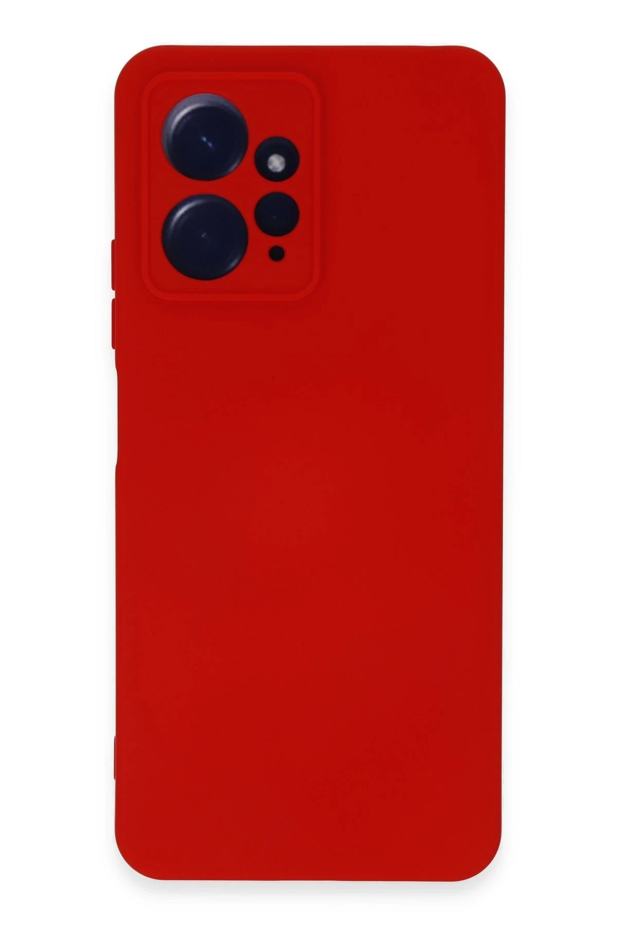 Xiaomi Redmi Note 12 4G Kılıf Nano içi Kadife Silikon - Kırmızı-(5796)