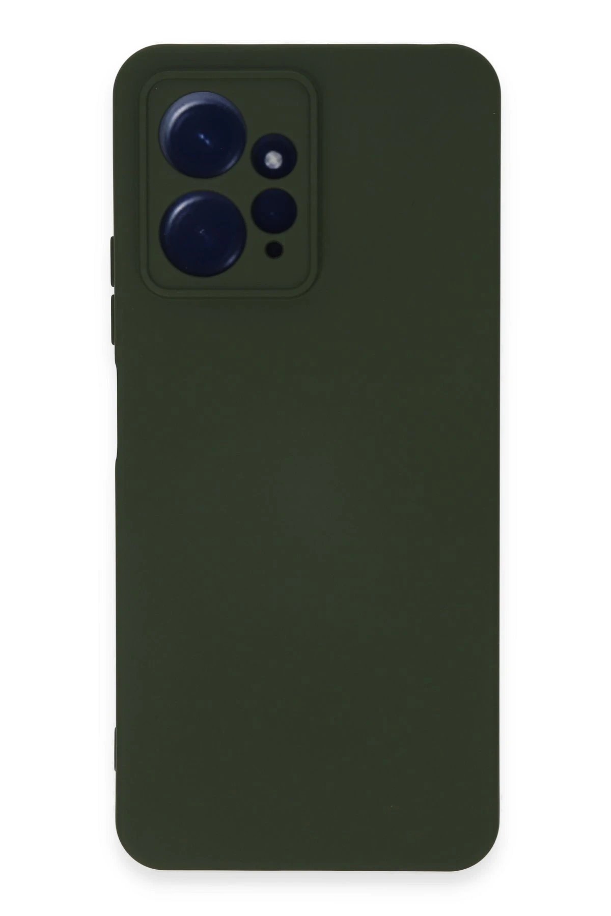 Xiaomi Redmi Note 12 4G Kılıf Nano içi Kadife Silikon - Koyu Yeşil-(5796)