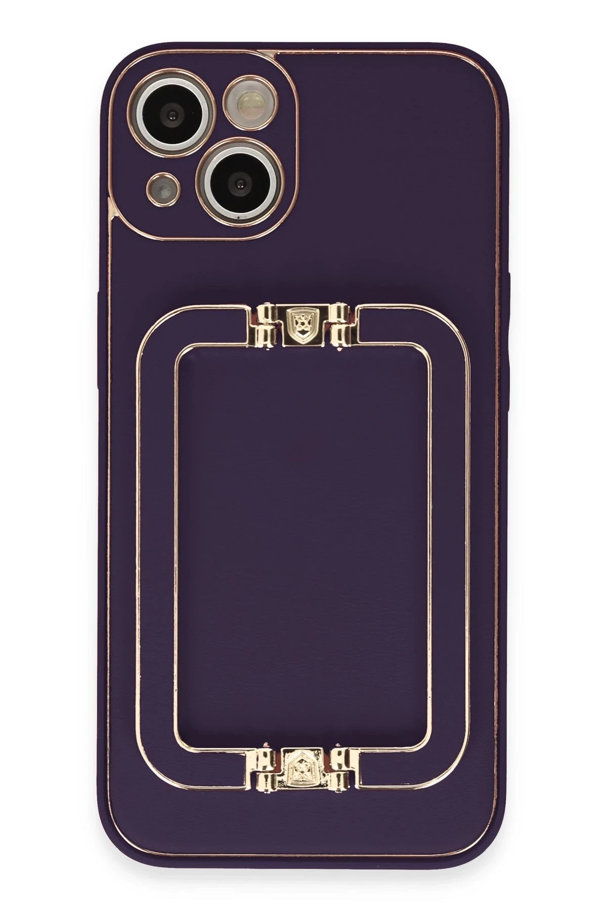 iPhone 14 Kılıf Coco Elit Kapak - Derin Mor-(5796)