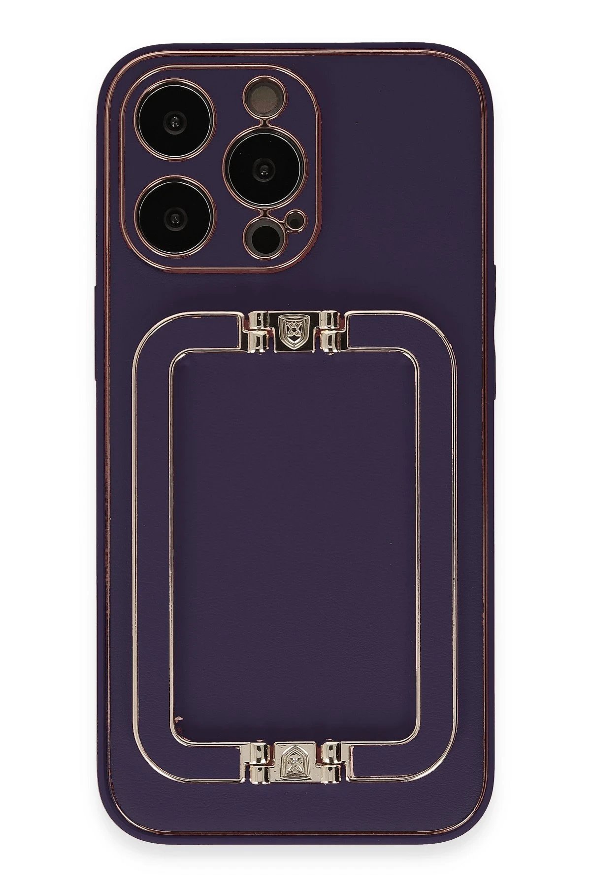 iPhone 13 Pro Max Kılıf Coco Elit Kapak - Derin Mor-(5796)