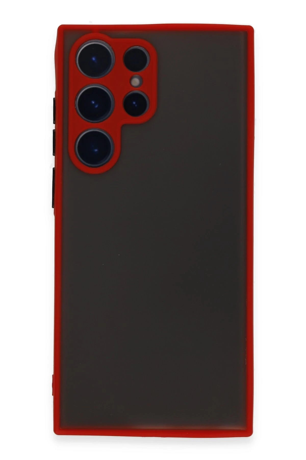 Samsung Galaxy S23 Ultra Kılıf Montreal Silikon Kapak - Kırmızı-(5796)