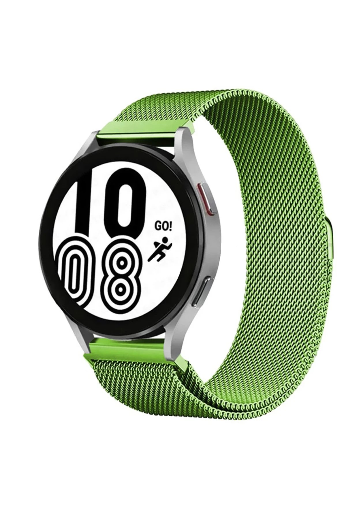 Samsung Galaxy Watch 4 Metal Mıknatıslı Kordon - Yeşil-(5796)