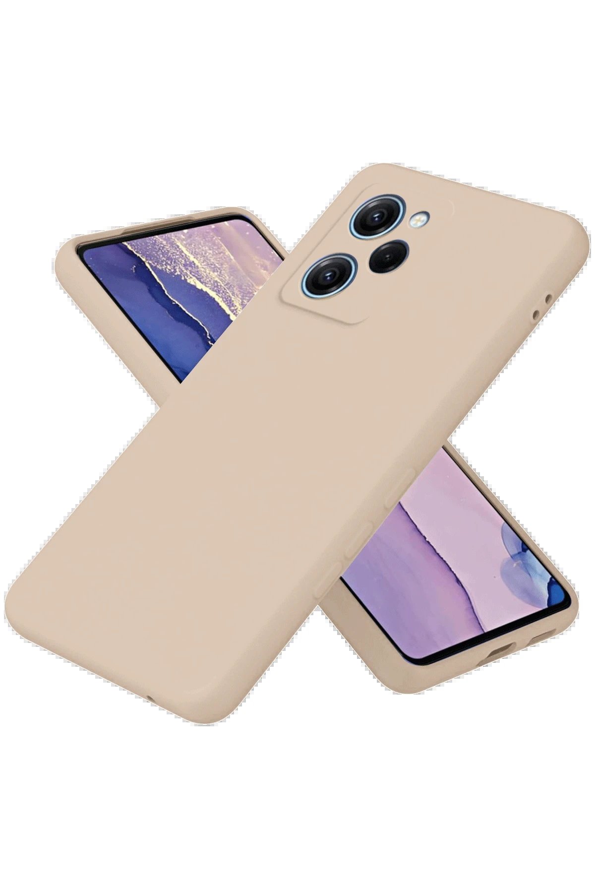 Xiaomi Poco X5 Pro 5G Nano içi Kadife Silikon - Pudra-(5796)