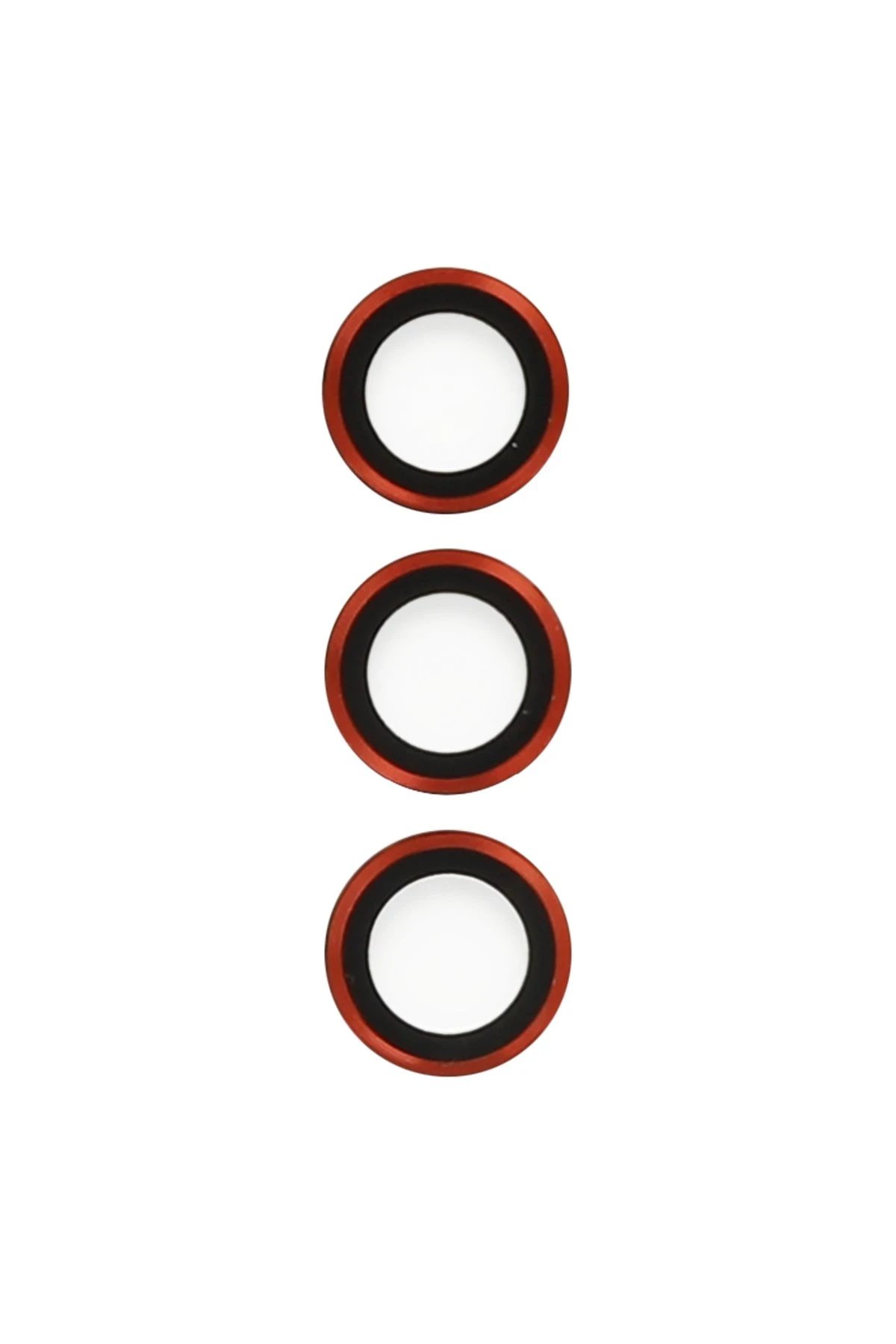 Samsung Galaxy S23 Ultra Metal Kamera Lens - Kırmızı-(5796)