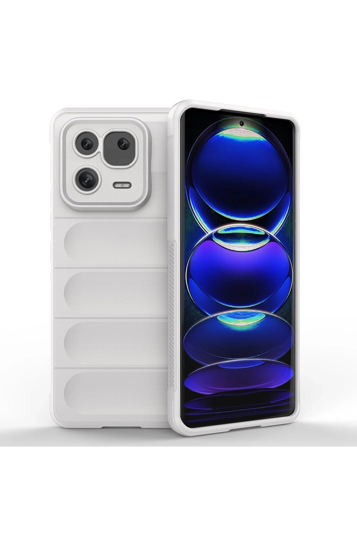 Xiaomi Mi 13 Kılıf Optimum Silikon - Krem-(5796)