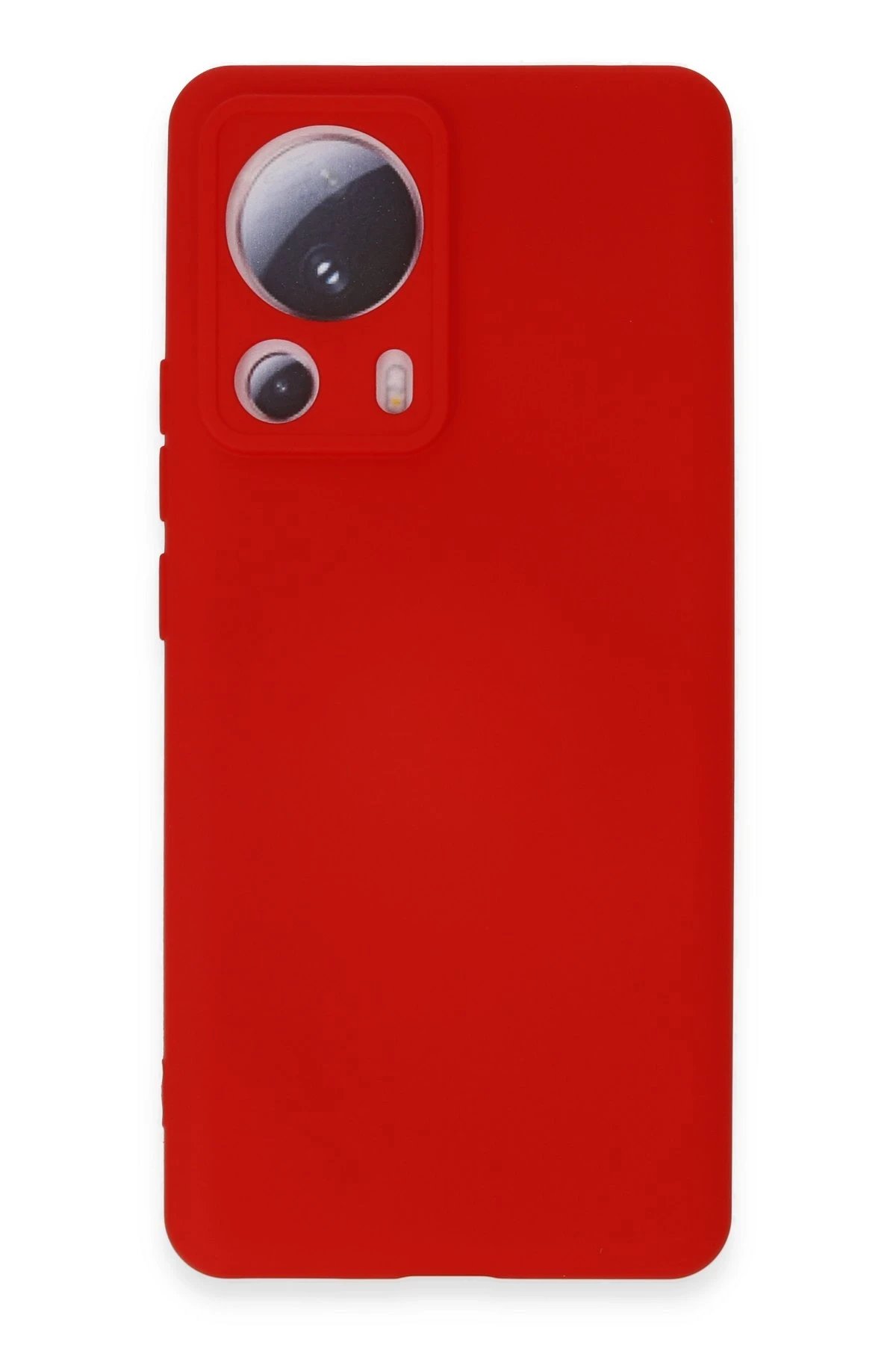 Xiaomi Mi 13 Lite Kılıf Nano içi Kadife Silikon - Kırmızı-(5796)