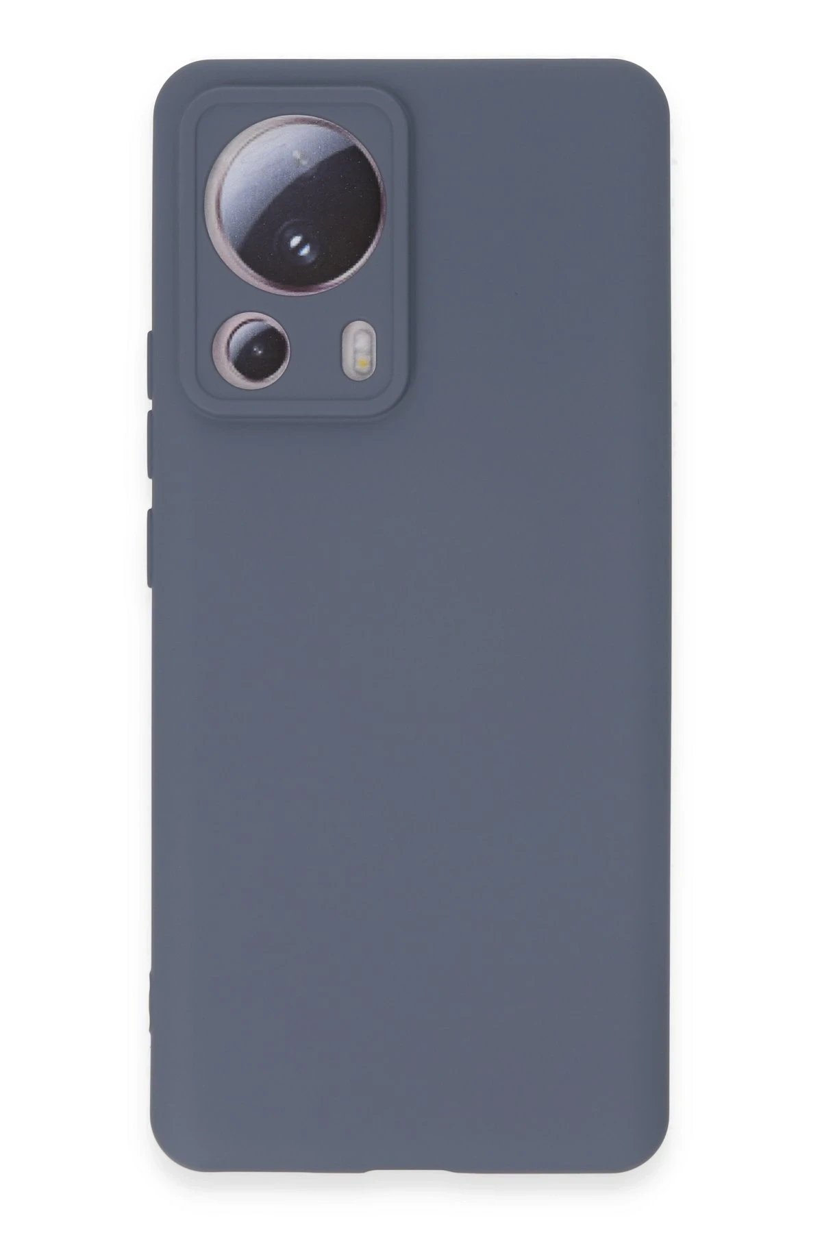 Xiaomi Mi 13 Lite Kılıf Nano içi Kadife Silikon - Gri-(5796)