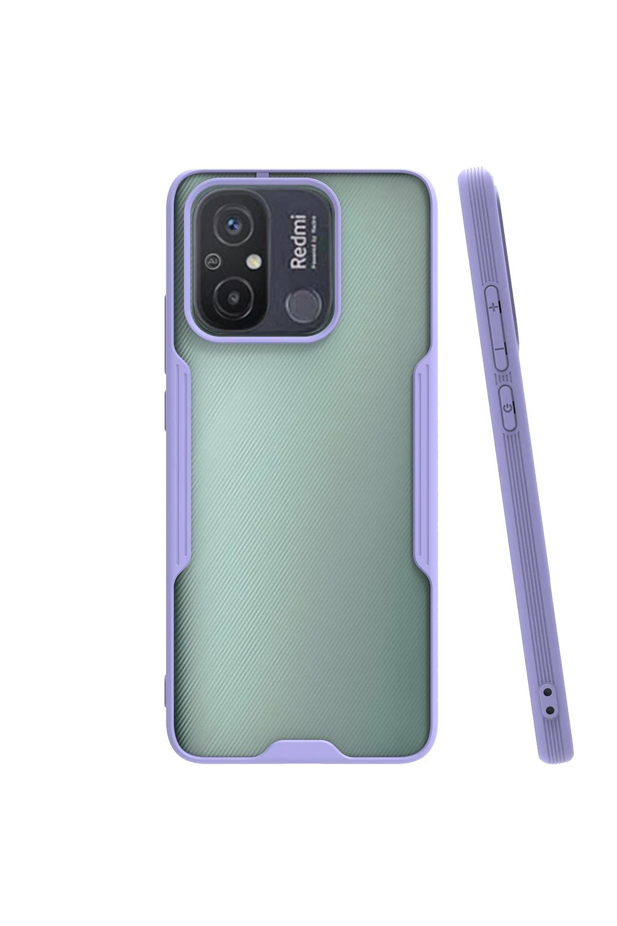 Xiaomi Redmi 12C Kılıf Platin Silikon - Lila-(5796)